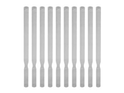 10pcs Lixa De Unha De Aço Inoxidável Com 4 Lados Para Polimento Fino Ferramenta De Manicure 18cm