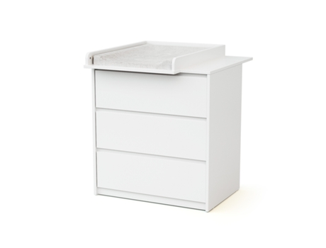 Cômoda Bebê 3 Gavetas Com Trocador De Madeira 50 Cm Uno Webaby