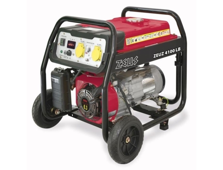 Gerador A Gasolina Zeuz 4100 Lb 3300 W Monofásico Vermelho