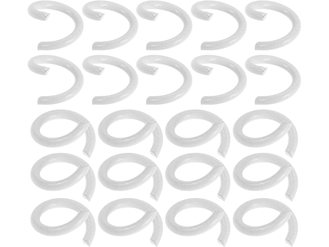 Ciieeo 200 Unidades De Argolas Para Folhas Soltas, Ganchos Metal Artesanato, Fichário, Pastas Escolares E