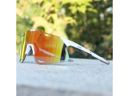 (estilo C) Óculos De Ciclismo, Lentes Uv400, Material Das Lentes Em Policarbonato, Armação Em Acrílico.