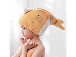 Toalha para Secar Cabelo Seco para Meninas, para Banho, Spa, Piscina (amarelo)
