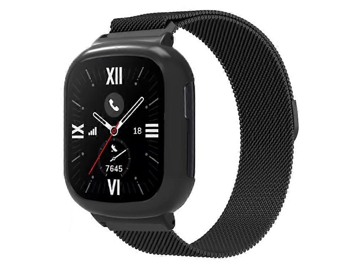 Pulseira De Malha De Aço Inoxidável Compatível Com Honor Watch 4, Pulseiras Magnéticas Com Caixa. Olysi Shop