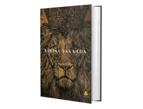 Livro Bíblia Sagrada Acf - Letra Grande Leão Amado Rei De Almeida Corrigida Fiel (português Do Brasil)
