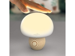Luminária Noturna em Formato de Cogumelo, Lâmpada Led Charmosa, de Silicone, Recarregável Via Usb, com Sensor de Toque, Luz Ambiente BRILVIBERA