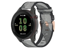 Lurelia Garmin Vivoactive 4 Band 22mm, Pulseira De Nylon Tecido, Cinza