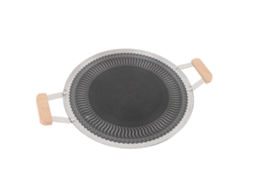 Churrasqueira Coreana Antiaderente Redonda Para Churrasco 38cm