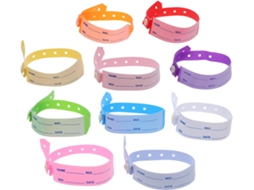 100-pulseiras De Identificação Hospitalar Para Pacientes Adultos E Idosos, Pulseiras Ajustáveis Em Pvc, Design Para