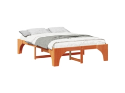 Estrutura da Cama Castanho 140 X 200 Cm MAISON EXCLUSIVE