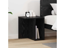 Vidaxl Mesa De Apoio Carvalho Preto 37 X 32 X 40 Cm
