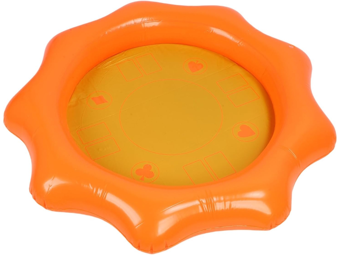 Mesa Inflável em Formato de Girassol para Piscina Bandeja Flutuante para Copos e Bebidas SFUSHOS