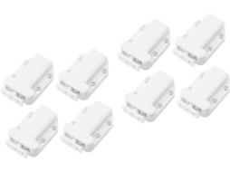 Trava Automática De Mola Porta Armário Uonlytech, Conjunto De 8 Peças, Com Abertura Por Pressão E Sistema Invisível