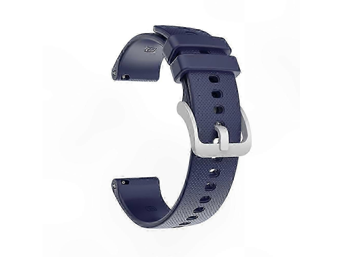 Pulseira De Silicone Prateada Com Fivela Para Substituição De Pulseiras De Smartwatch Gps.