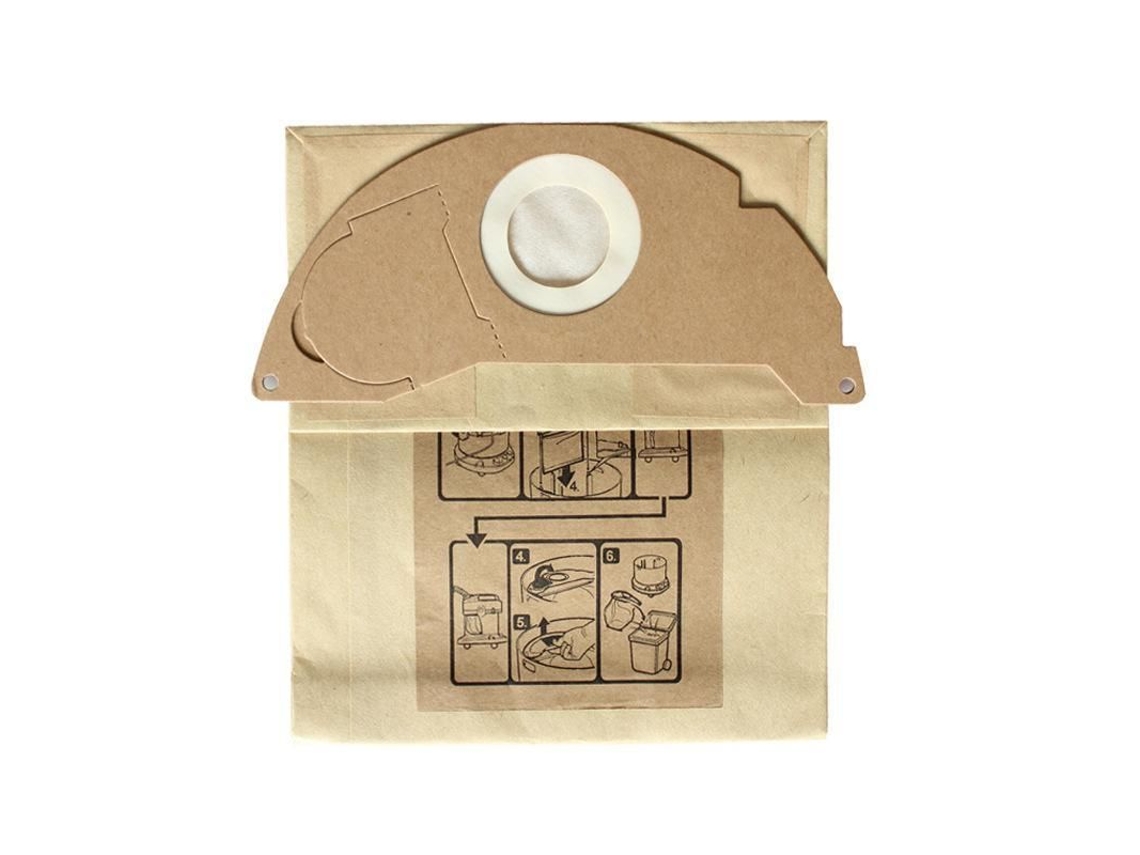 Pacote de 10 sacos para aspirador de pó para Kärcher A2004/ A2054/ WD2250/ MV2/ WD2 KK