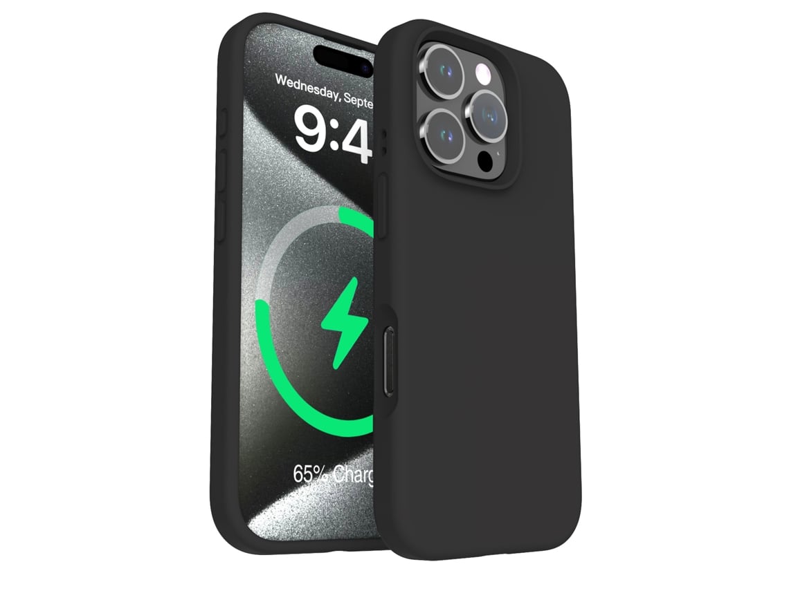 (preto, Iphone 13 Pro Max) Capa Magnética De Silicone Líquido Para Iphone, Cor Sólida E Simples.