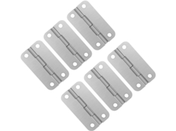 Conjunto de 6 Dobradiças em Aço Inoxidável para Coolers S/MARCA