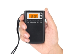 Rádio Fm Am Mini Rádio Estéreo Digital Portátil De Bolso Para Idosos Olysi Shop (bateria Não Inclusa)