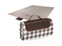 Manta De Piquenique Impermeável - Manta Dobrável Para Uso Externo - Perfeita Para Camping, Praia, Jardim E Festivais - Design Xadrez Clássico (ma