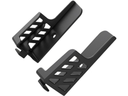 Suporte De Parede Duplo Para Celular E Tablet, Com Amplo Espaço De Armazenamento, Na Cor Preta, Ideal Para Quartos E Escritórios. Gokoco