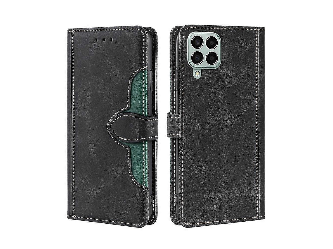 Capa De Couro Pu Com Fecho Magnético E Costura Para Samsung Galaxy M33 5g