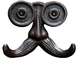 Gancho Duplo Estilo Vintage Em Formato De Bigode, Cabide Parede