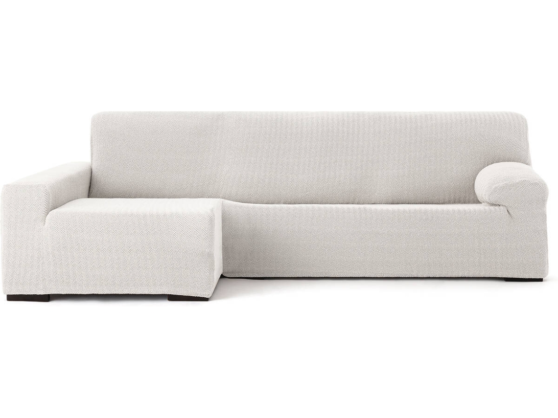 Capa de Chaise Longue Esquerda EYSA Premium Jaz Tecido Multielástico (360 x 180 x 120 cm - Poliéster e Algodão - Crudo)