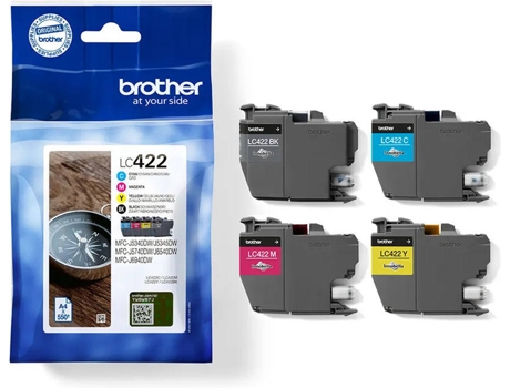 Pack Tinteiros BROTHER LC422VAL 4 Cores