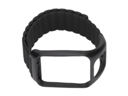 Aetheria pulseira de Relógio Silicone Magnética Ajustável para Tomtom Runner 2 Preta