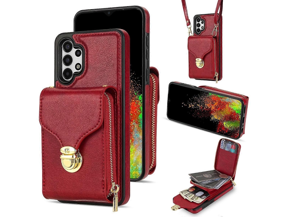 Capa Carteira Com Zíper Para Samsung Galaxy A13 5g/4g