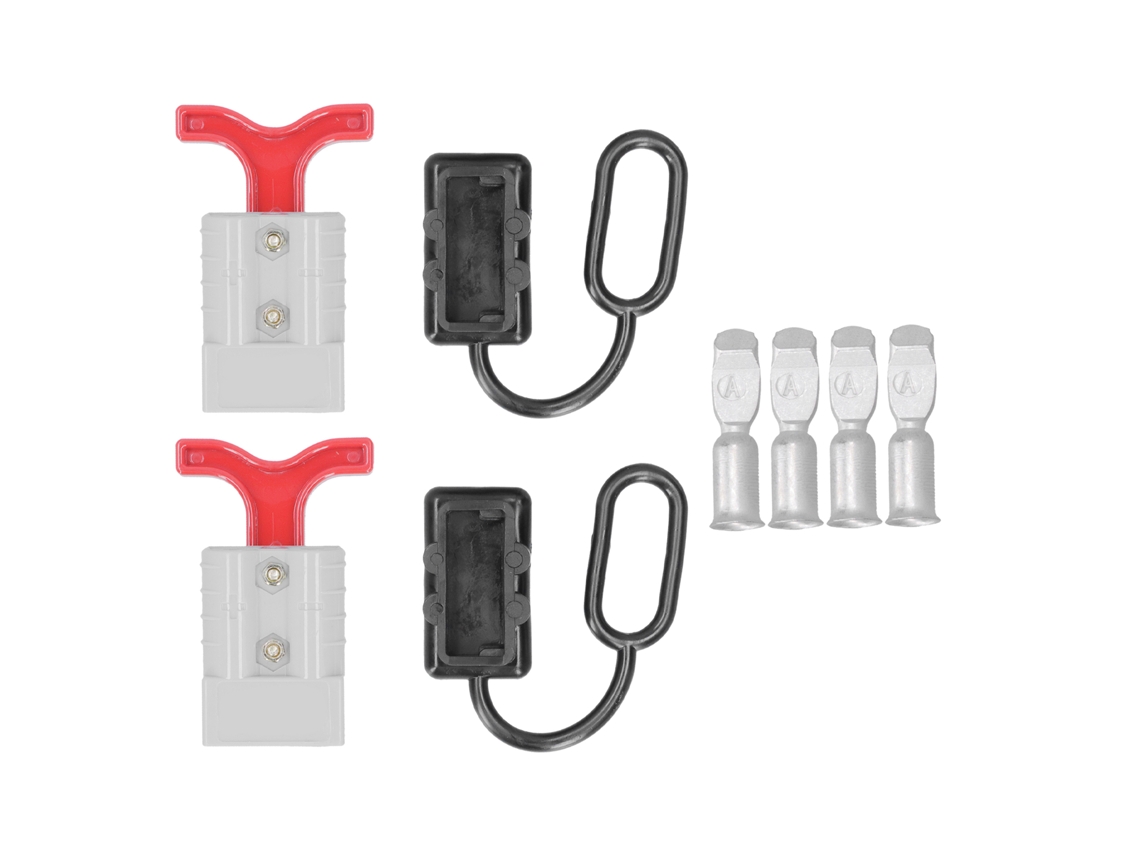 2 Conjuntos Plug Conector Bateria 50a 12-36vdc Alça Fácil Desconexão Cabo Harness Acessórios Elétricos