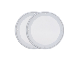 2026dn 2pcs Capa Protetora Decorativa para Alto falante 6.5 Polegadas Branco Branco com Parafusos