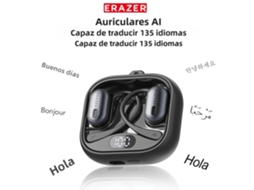 Fones de Ouvido Sem Fio MDUG com suporte para tradução de IA em 144 idiomas, microfone e resistência à água