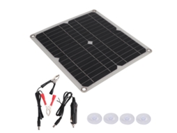 Carregador de Painel Solar Monocristalino com USB BRILVIBERA