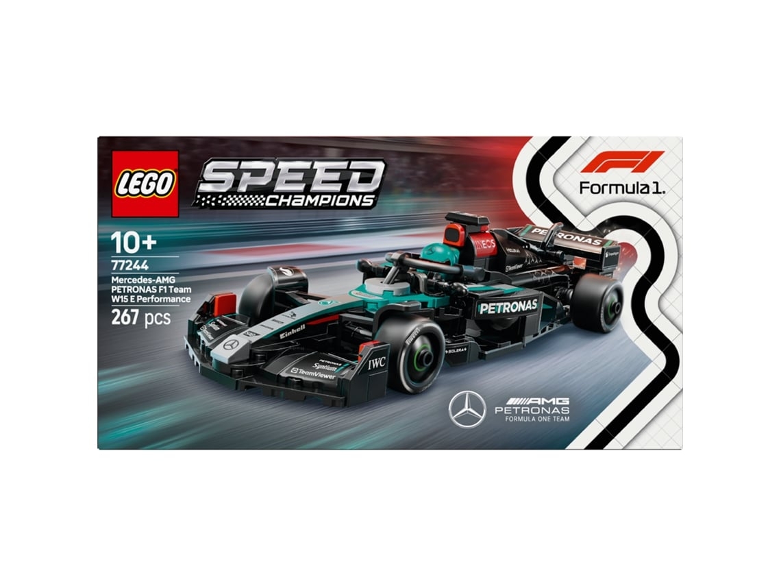 LEGO Speed Champions: Carro de Corrida Mercedes-AMG F1 W15 - 77244 (Outlet Caixa Aberta )