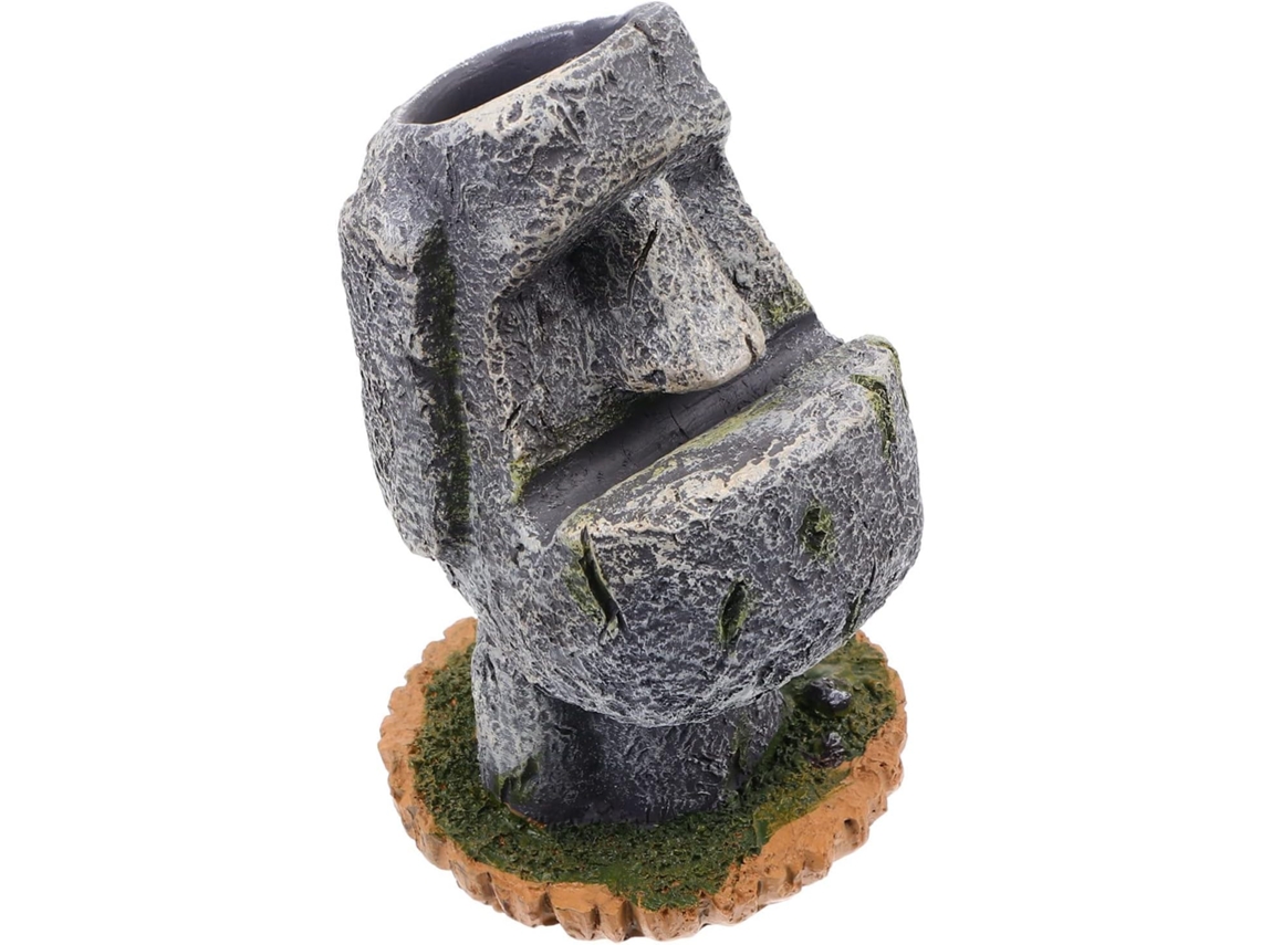 Porta-lápis Padrão Moai Em Resina, Porta-canetas Decorativo, Para Uso Escolar E No Escritório.