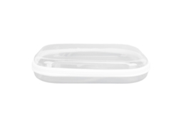 Bolsa Rígida com Zíper Transparente de PVC, Grande Capacidade para Cosméticos, Brinquedos e Viagem com S/MARCA