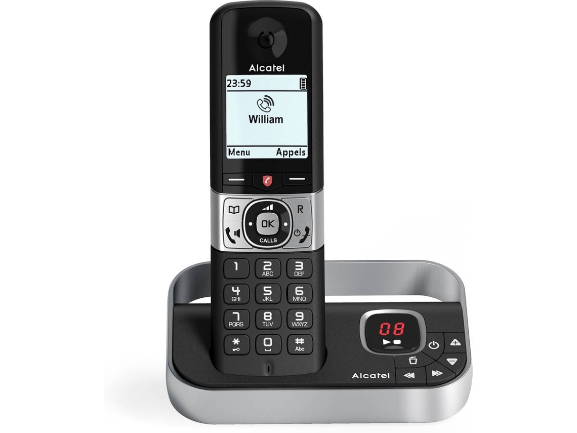 Telefone Fixo ALCATEL F890 Preto (Outlet Caixa Aberta )
