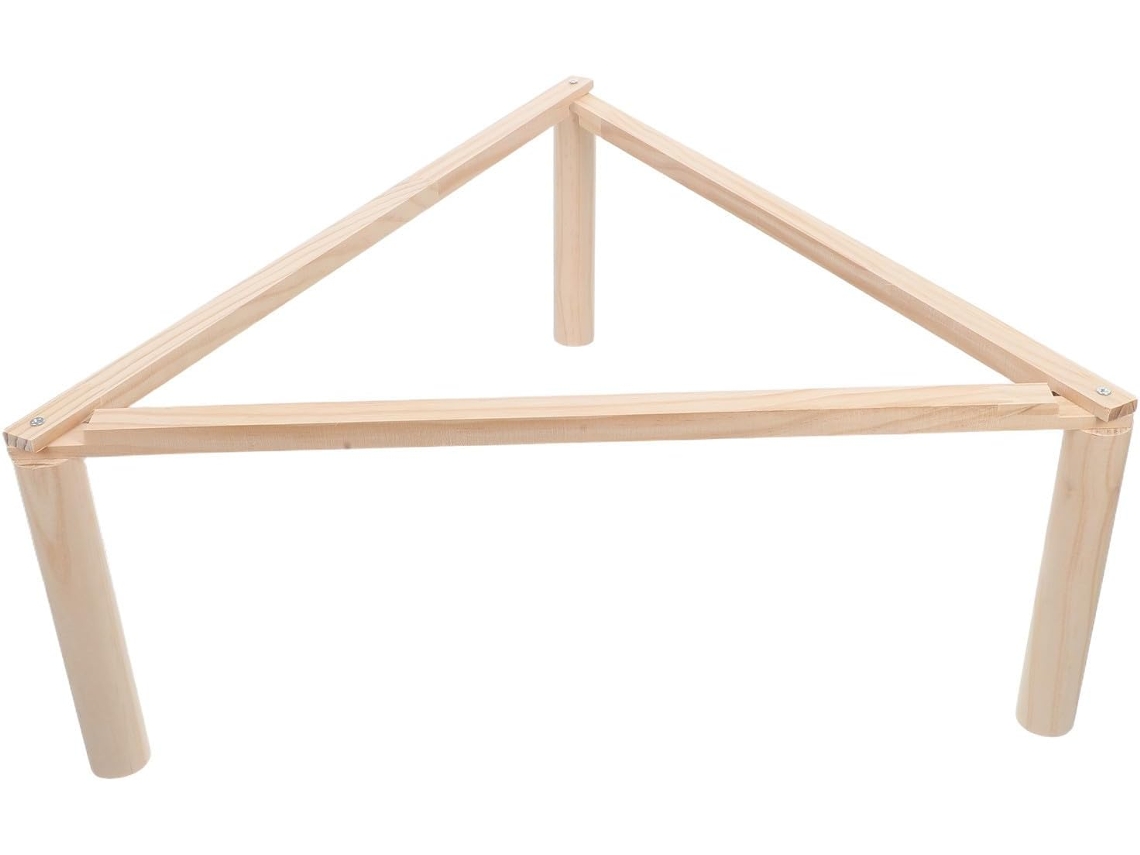 Poleiro Triangular De Madeira Para Galinheiro E Incubadora, Com Suporte.