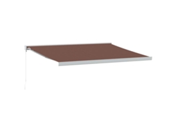 Retractable Awning, Retractable Awnings Vidaxl Marrom Alumínio (400 X 300 Cm)