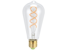 Lâmpada St64 de Dupla Espiral E27 4w, Dimerizável, para Quarto, Cafeteria, Luz Quente. CHABERLU