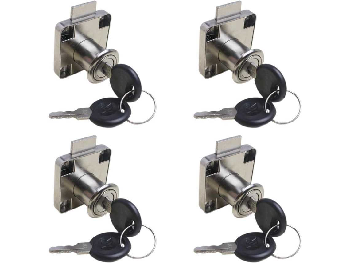 Conjunto De 4 Armário Segurança Com Travas Reforçadas Para Guarda Roupa, Armário E Gaveta