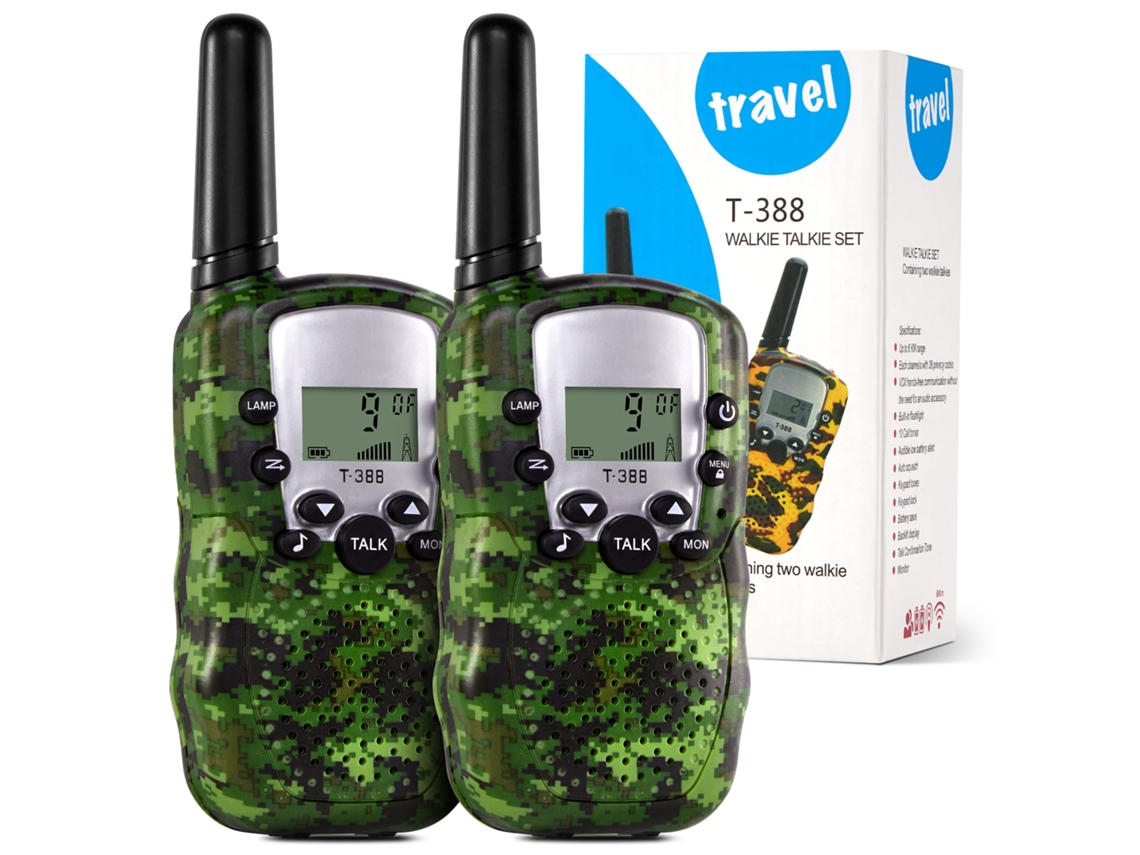 Rádio Walkie Talkie Baofeng Longo Alcance com Fone e 2 Baterias BRILVIBERA