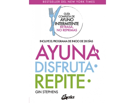 Livro Ayuna, Disfruta, Repite de Gin Sthepens (Espanhol)