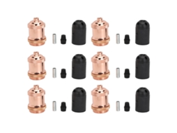Rebe-6pcs Base De Lámpara Retro Antigua Soportes Decorativos Para Candelabro Diy Rosa Oro 85-265v