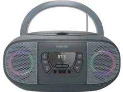Rádio Boombox FONESTAR Boom Go (Cinzento - Digital - Bluetooth)