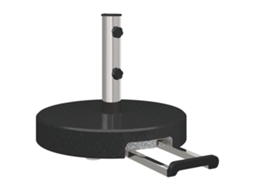 Conjunto 1 Sombra Externa Vidaxl Preto Granito (ø 45 X 37.5 Cm)