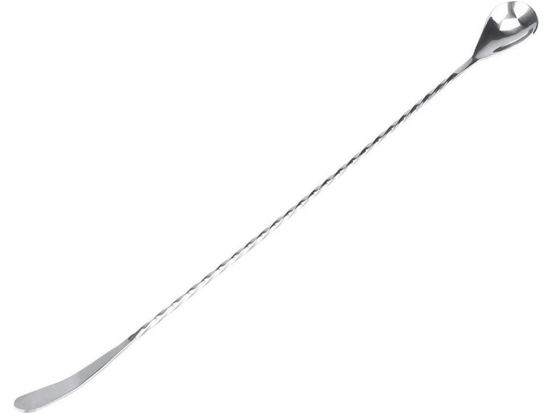 Colher De Aço Inoxidável 304com Acabamento Polido Espelhado Para Misturar Café E Coquetéis, 40cm 15, 8 Polegadas