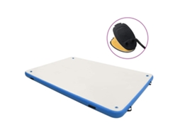 Vidaxl Plataforma Flutuante Insuflável 200x150x15 Cm Azul E Branco