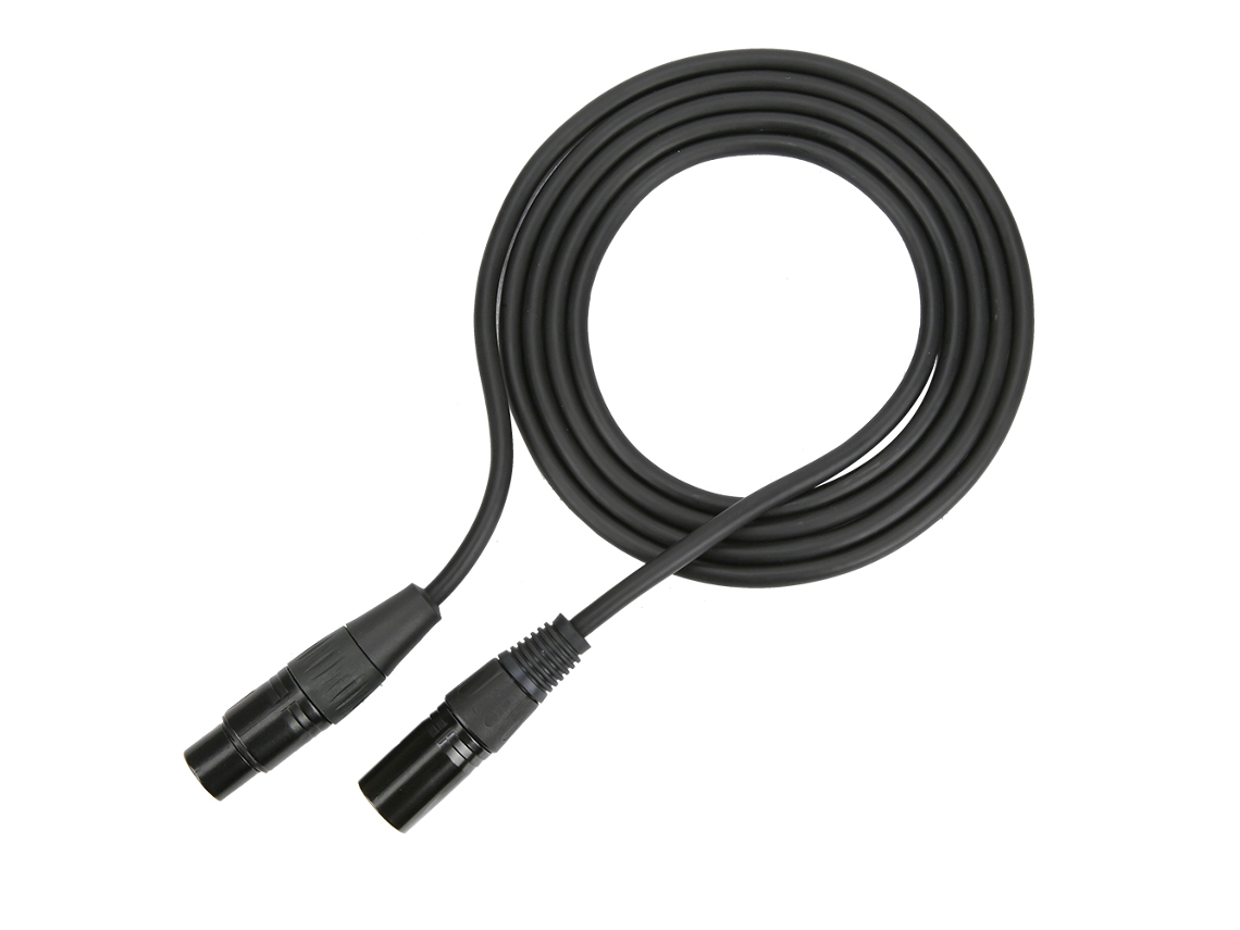 Cabo De Extensão Áudio Xlr 3 Pinos Macho Para Fêmea Com Conector Microfone 75, 2 Polegadas