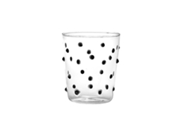Copo Zafferano Party Copo Preto 45 Cl Conjunto De 6 Peças De Vidro